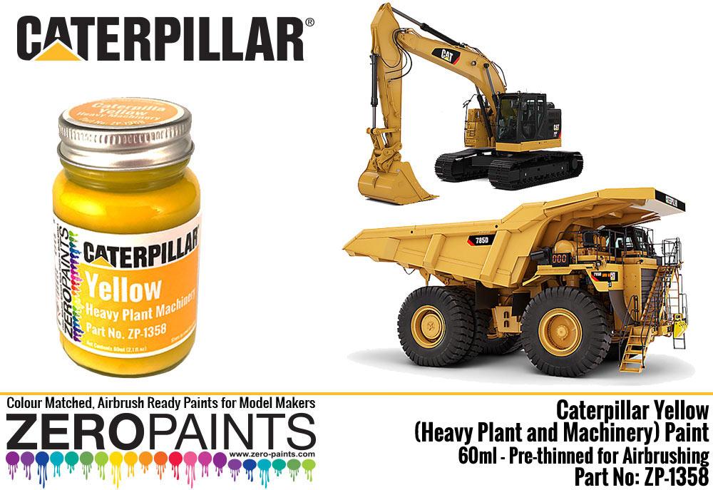 Caterpillar Yellow Heavy Plant And Machinery Paint 60ml Zp 1358