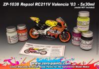 Repsol RC211V Valencia '03 Paint Set 5x30ml