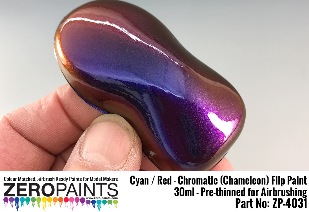 Cyan/Red Chromatic (Chameleon) Flip Paint 15ml ZP4031 Zero Paints