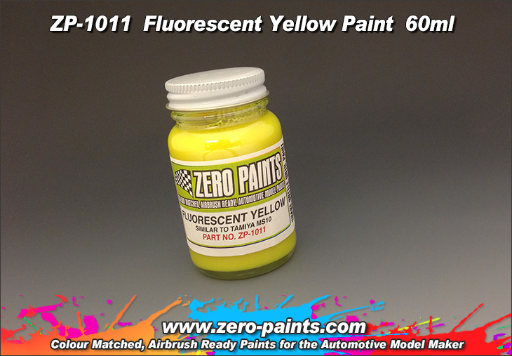 Fluorescent Yellow Paint 60ml ZP1011 Zero Paints