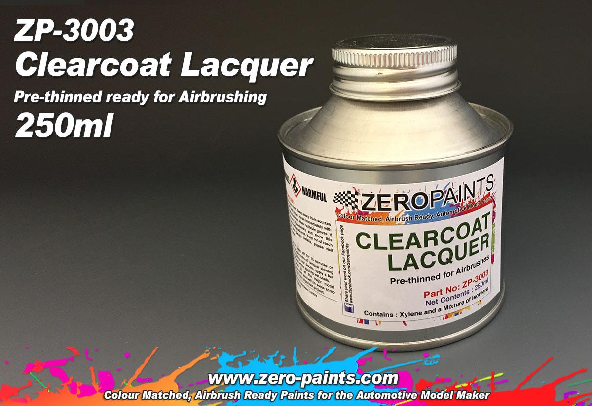 Clearcoat Lacquer 250ml Pre Thinned Ready For Airbrushing Zp 3003 Zero Paints