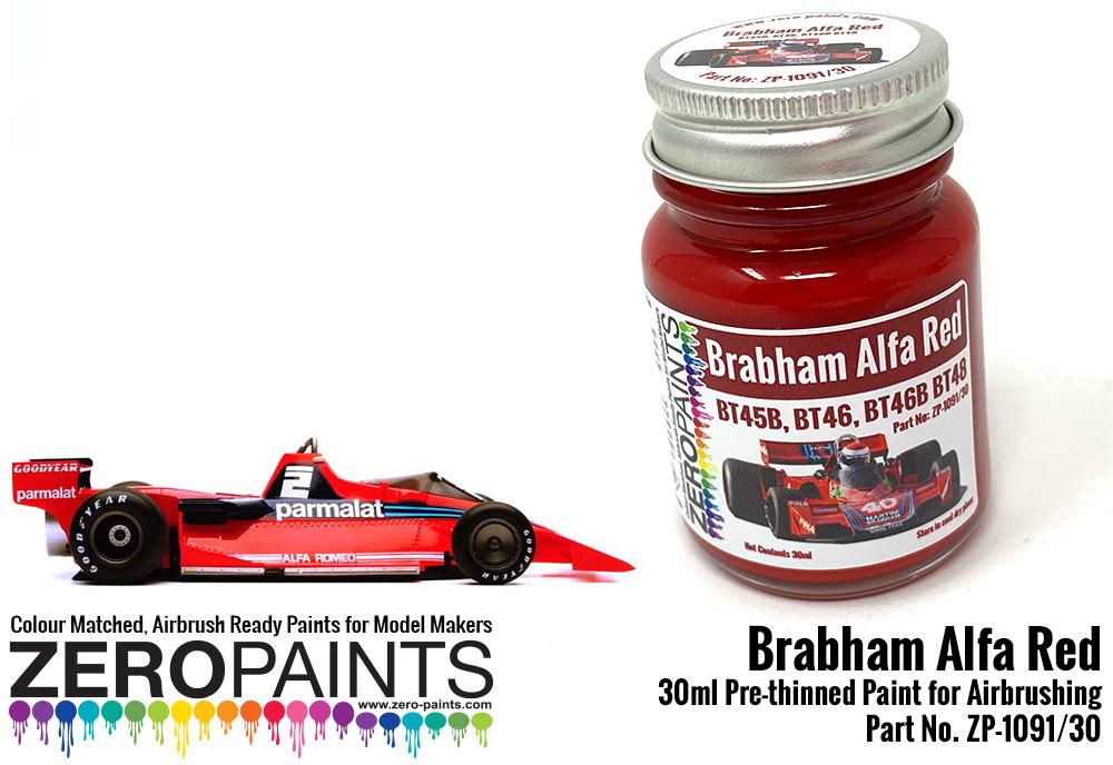 Brabham Alfa Red Paint BT45B, BT46, BT46B BT48 etc 30ml ZP1091/30