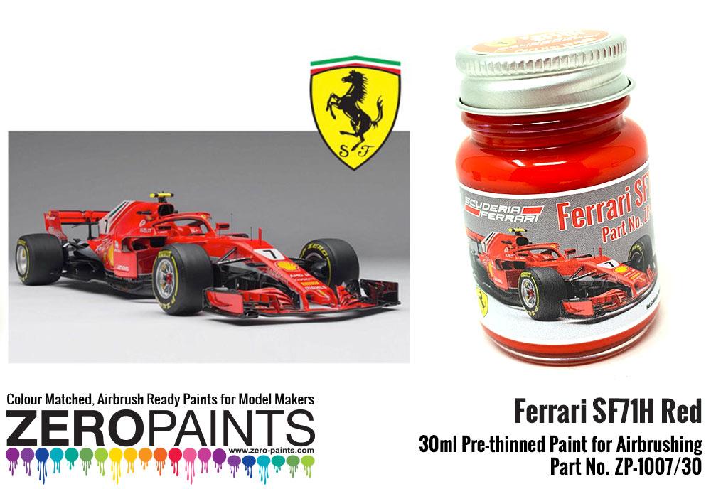 Ferrari SF71H (2018 Formula One) Red Paint 30ml | ZP-1007/30 | Zero Paints