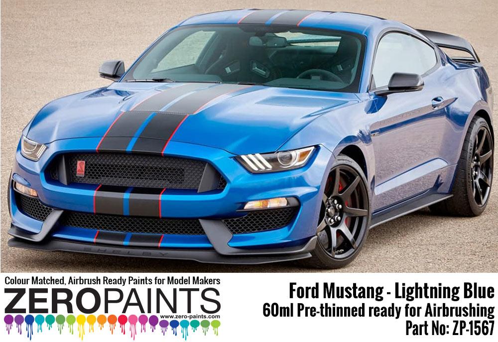 Ford Mustang 2019 - Lightning Blue Paint 60ml | ZP-1567 | Zero Paints