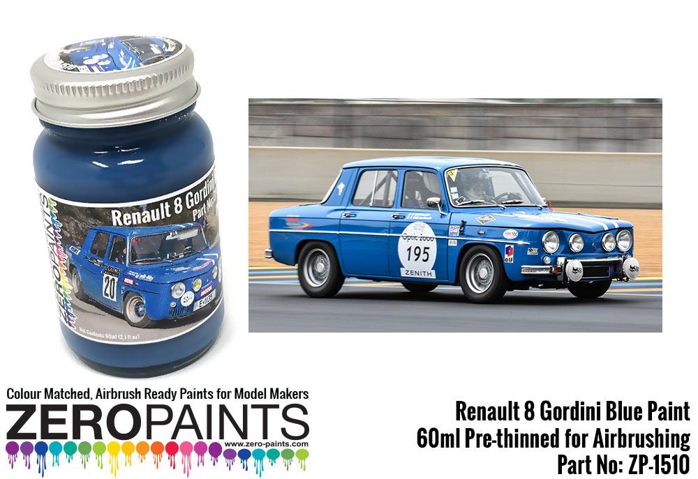 Renault 8 Gordini Blue (Bleu Gordini) Paint 60ml | ZP-1510 | Zero