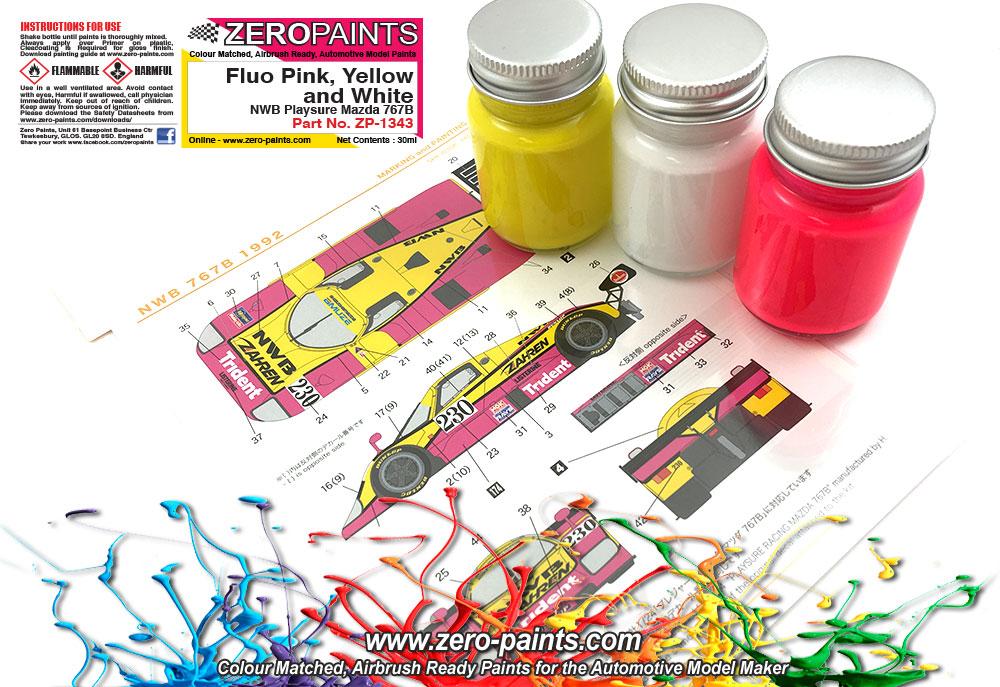 NWB Playsure Mazda 767B Paint Set 3x30ml | ZP-1343 | Zero Paints