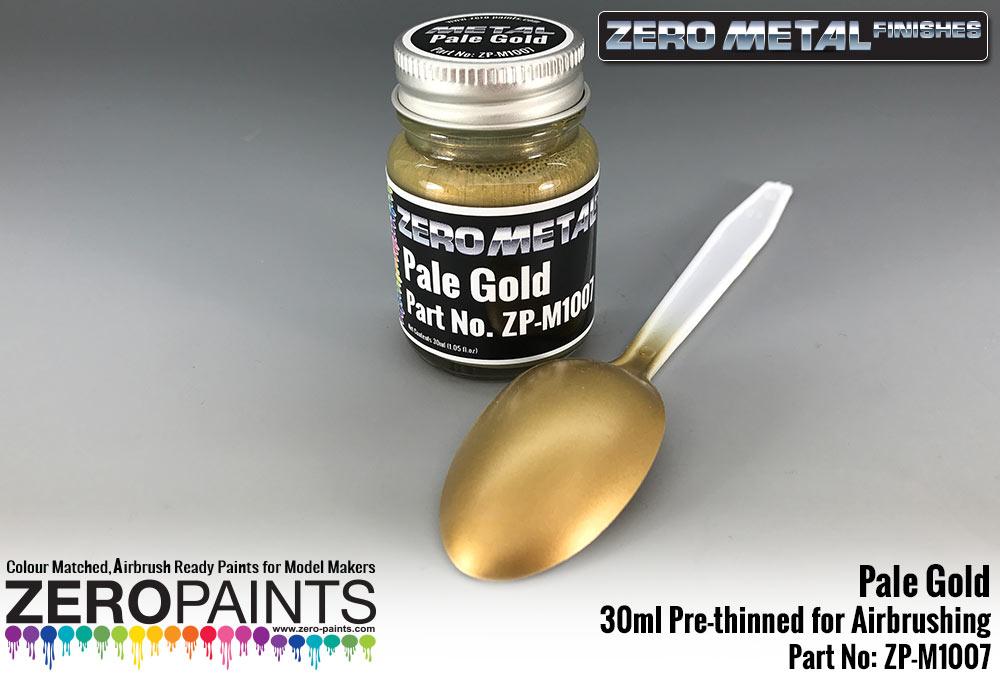 Pale Gold Paint - 30ml - Zero Metal Finishes, ZP-M1007