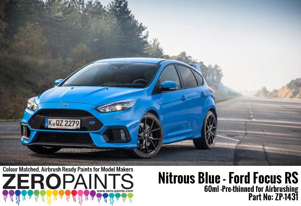 Nitrous Blue Ford Focus Rs Paint 60ml Zp 1431 Zero Paints