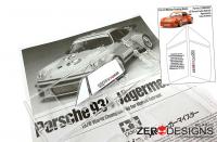 1:12 Porsche Turbo RSR 934 Jägermeister Pre Cut Window Painting Masks (Tamiya)