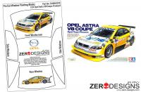 1:24 Opel Astra V8 Coupe Pre Cut Window Painting Masks (Tamiya)