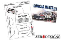 1:24 Lancia Delta S4 Rally Window Painting Masks (Beemax)