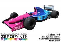 Brabham BT60B Pink - Dark Blue - Light Blue Paint Set 3x30ml