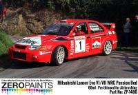 Mitsubishi Lancer Evo VI WRC Passion Red Paint 60ml