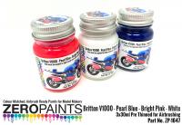 Britten V1000 - Pearl Blue - Bright Pink - White Paints 3x30ml