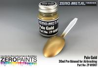 Pale Gold Paint - 30ml - Zero Metal Finishes