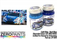 Light Blue / Dark Blue Paint for Chevrolet Cruze 1.6T 2012 WTCC 2x30ml