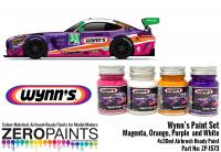 Wynn's Sponsor Paint Set 4x30ml  (Magenta, Purple, Orange and White)