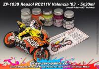 Repsol RC211V Valencia '03 Paint Set 5x30ml