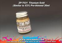 Titanium Gold Paint 30ml - Similar to Tamiya X31