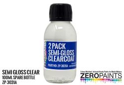 100ml Spare Cleacoat for (Semi-Gloss (Satin) 2 Pack Clearcoat 220ml (2K Urethane, ZP-3031)