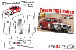 1:24 Toyota Celica TA64 Rally Pre Cut Window Painting Masks (Beemax)