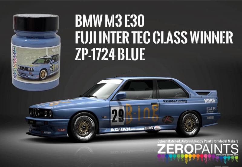 BMW M3 E30 90's Fuji Intertec Class Winner - Blue Paint 60ml