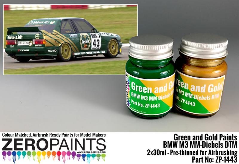 BMW M3 MM-Diebels DTM - Green and Gold Paint Set 2x30ml