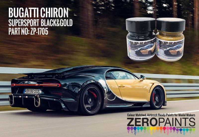Black & Gold Bugatti Chiron Supersport (2x30ml)