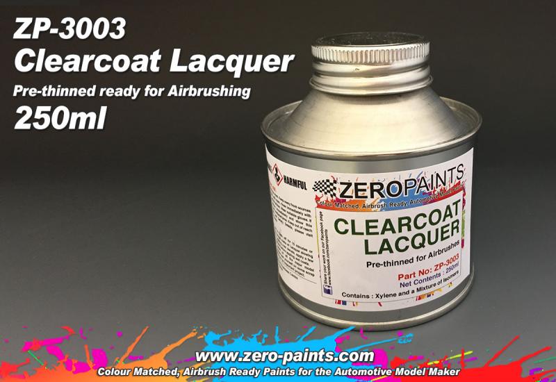 Clearcoat Lacquer 250ml - Pre-thinned ready for Airbrushing