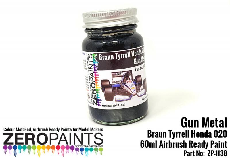 Gun Metal Paint for Braun Tyrrell Honda 020 60ml