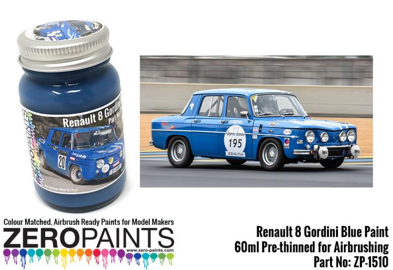 Renault 8 Gordini Blue (Bleu Gordini) Paint 60ml
