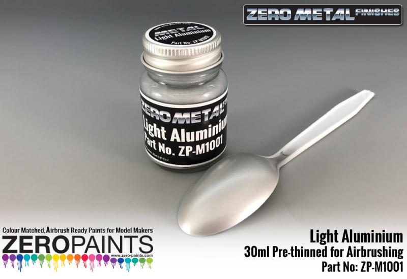 Light Aluminium Paint - 30ml - Zero Metal Finishes