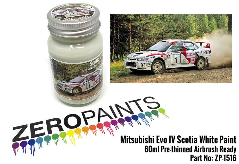 Mitsubishi Evo IV Scotia White Paint 60ml