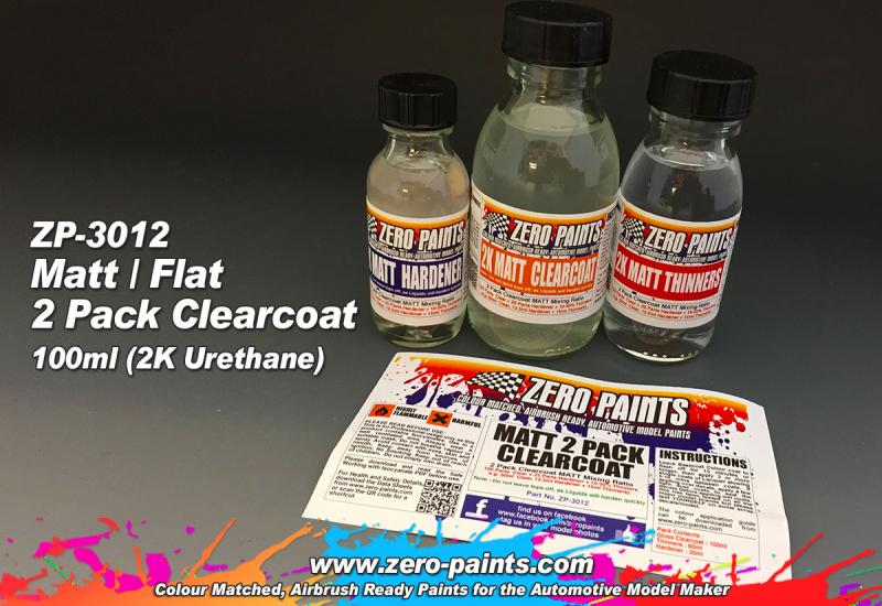 MATT/ FLAT 2 Pack Clearcoat 100ml (2K Urethane)
