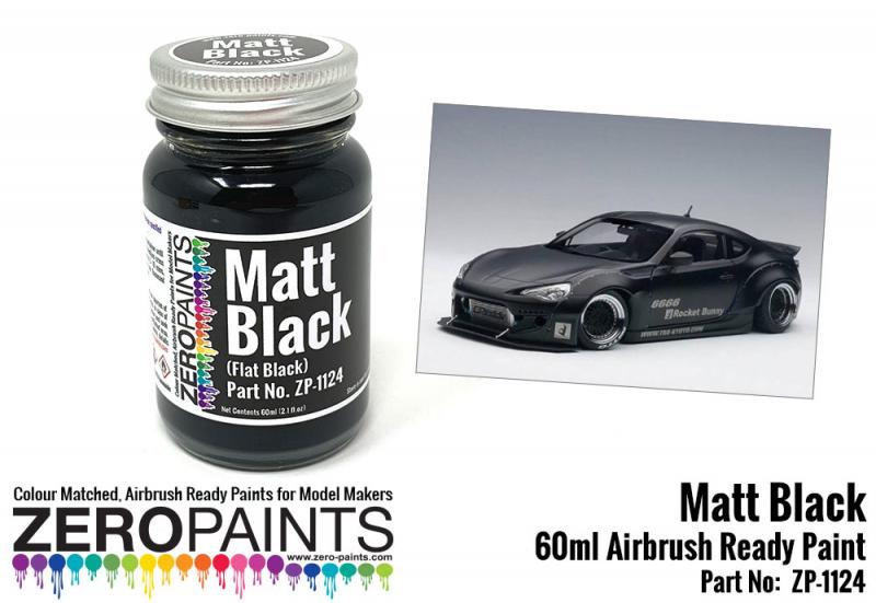 Matt Black Paint (Flat Black) - 60ml