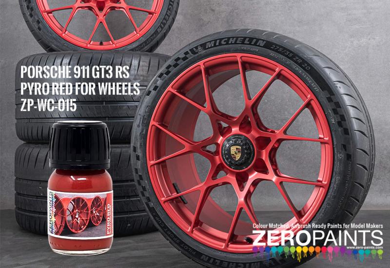 Porsche 911 GT3 RS Pyro Red - Wheel Colours - 30ml