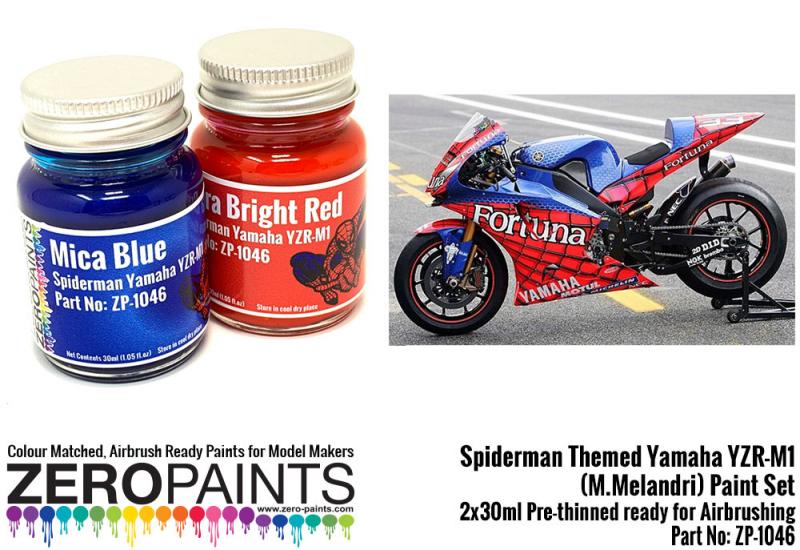 Spiderman Themed Yamaha YZR-M1 (M.Melandri) Paint Set 2x30ml
