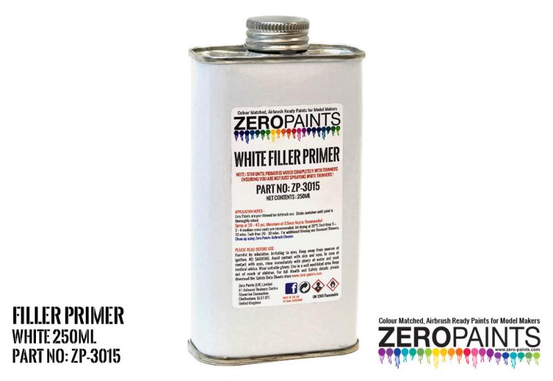 White Airbrushing Primer/Micro Filler 250ml
