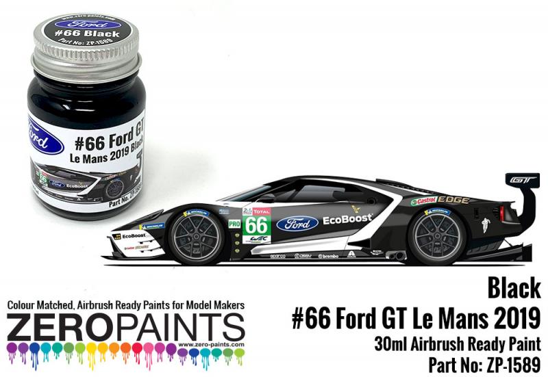 #66 Ford GT Le Mans Black Paint 30ml
