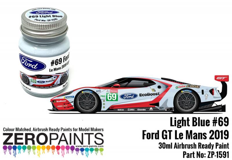 #69 Ford GT Le Mans Light Blue Paint 30ml