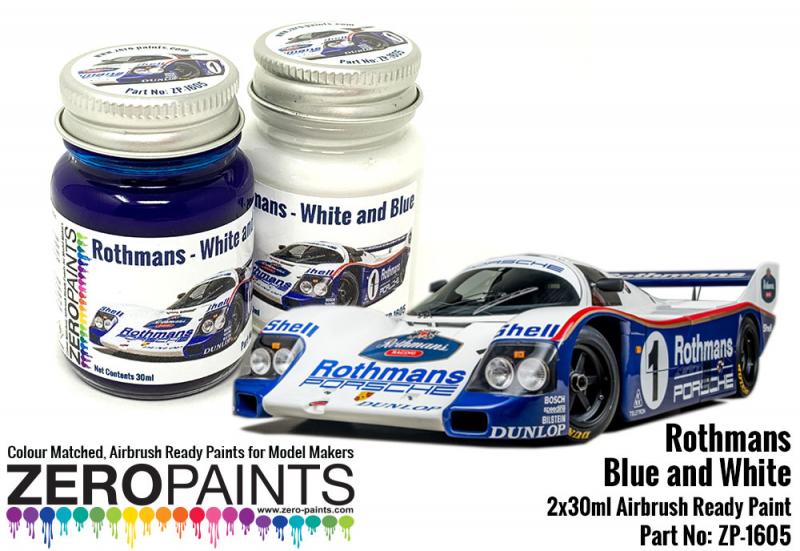 Rothmans Blue and White Paint Set 2x30ml