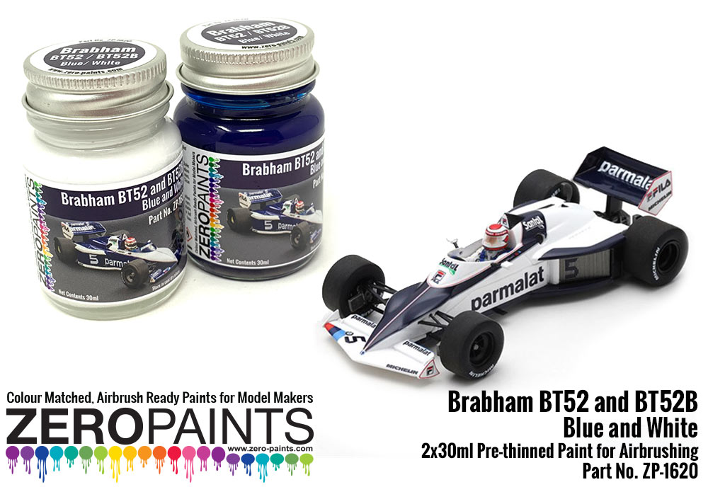 Brabham BT52 and BT52B Blue and White Paint Set 2x30ml, ZP-1620