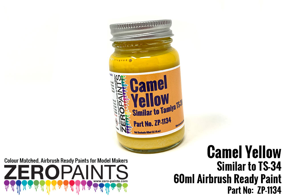 Zero Paints ZP-1134: Paint for airbrush Camel Yellow Similar to TS