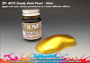 Candy Gold Pearl Paint 30ml  ZP-4018  Zero Paints