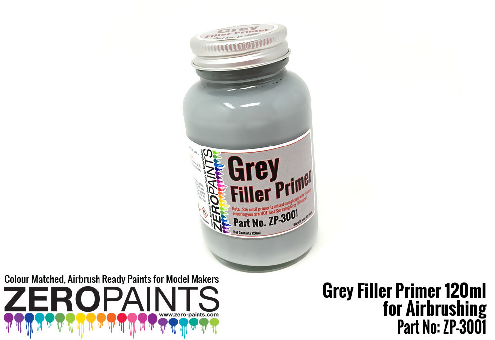 Grey Filler Primer 100ml for Airbrushing, ZP-3001