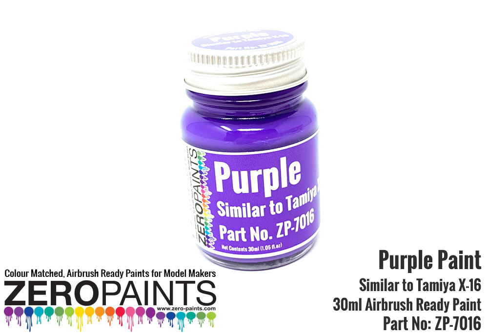 Purple Paint 30ml Similar To Tamiya X 16 ZP 7016 Zero Paints